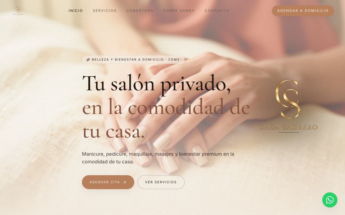 App de reservas en línea de Casa Sagrero